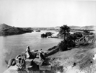 View of the Nile from Elephantine Island, c.1880 by J. Pascal Sebah